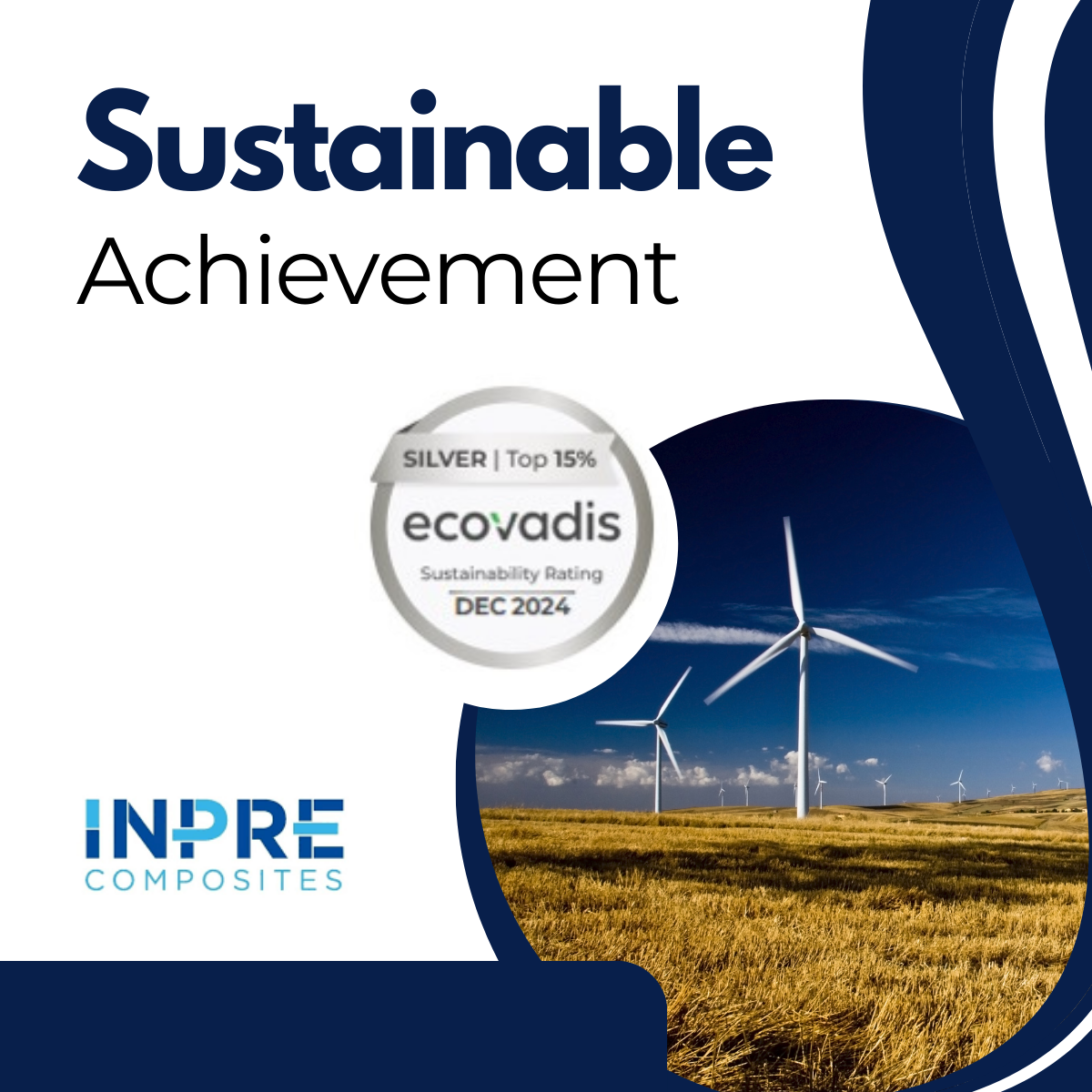 INPRE – FRP/GRP Parts Receives EcoVadis Silver Medal for Third Consecutive Year